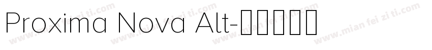 Proxima Nova Alt字体转换
